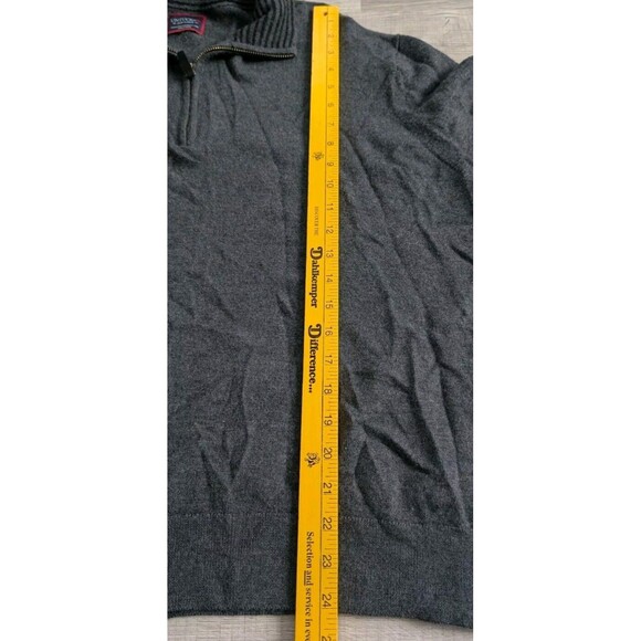 UNTUCKit Belguardo 1/4 Zip Pullover Sweater Men's Sz XXXL Gray Merino Wool 3X - Picture 6 of 7